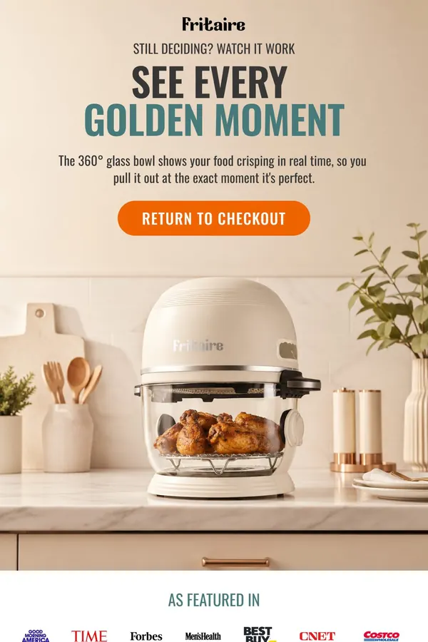 Cart abandonment email: See every golden moment, 15% off