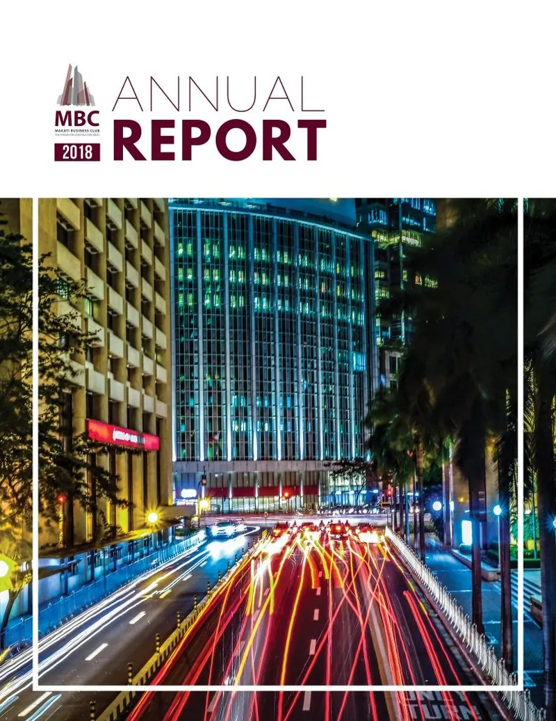 Makati Business Club 2018 Annual Report cover