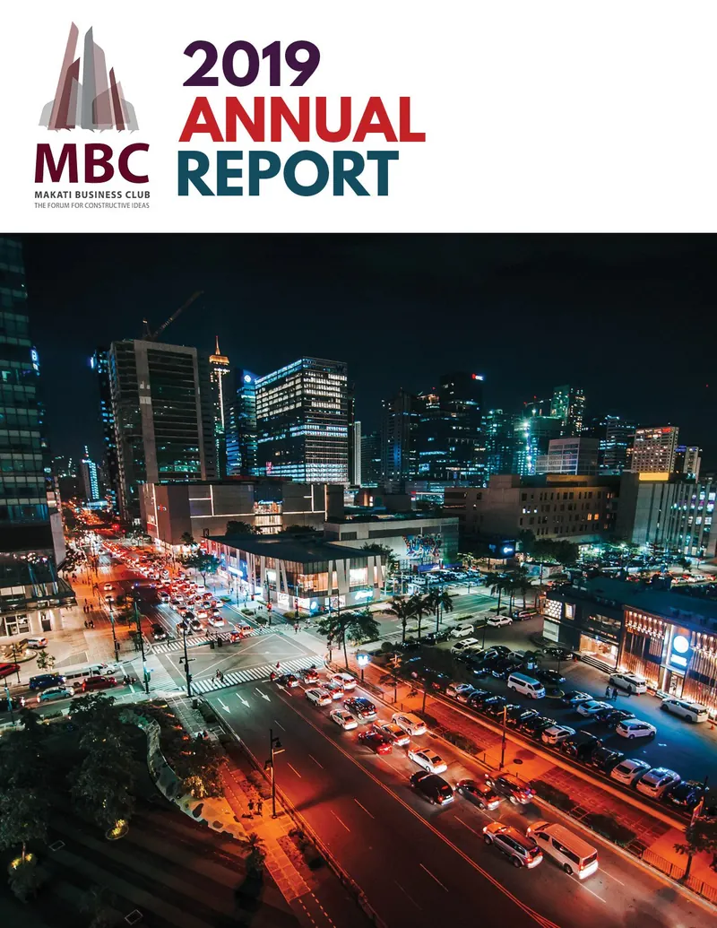 Makati Business Club 2019 Annual Report cover