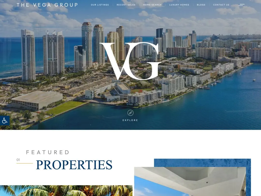 Website Design: The Vega Group, Optimar International Realty
