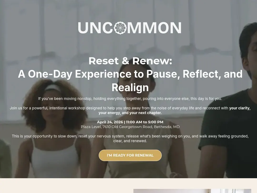 Funnel Design: Reset and Renew Event Funnel