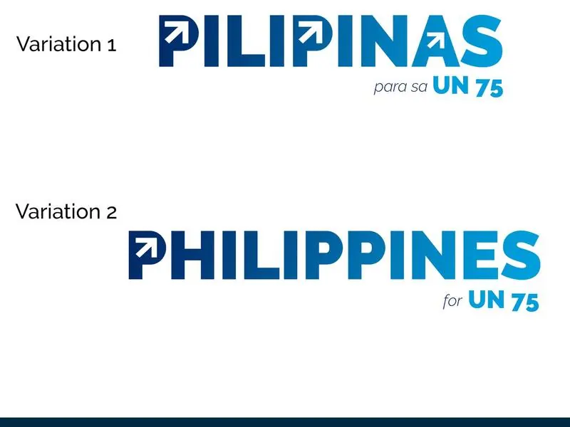 Logo Design: Pilipinas UN75 Logo Studies